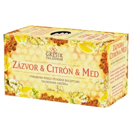 Zázvor & Citrón & Med bylinný čaj Grešík 40g